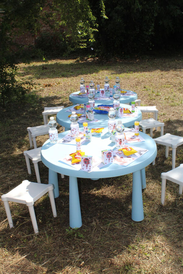 Untitled Allestimento tavoli per festa di compleanno in giardino Nichelino Torino